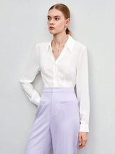 Solid Button Front Shirt